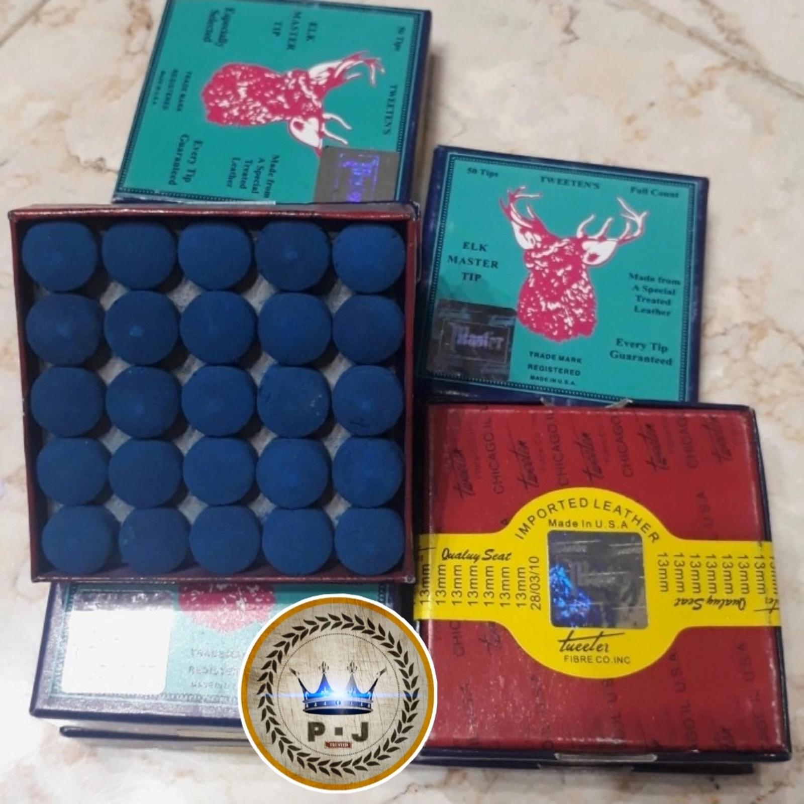 PJ - Billiard Cue Tip | Elk Master | Blue | 9-10-12mm | Eceran - Piece - 9mm