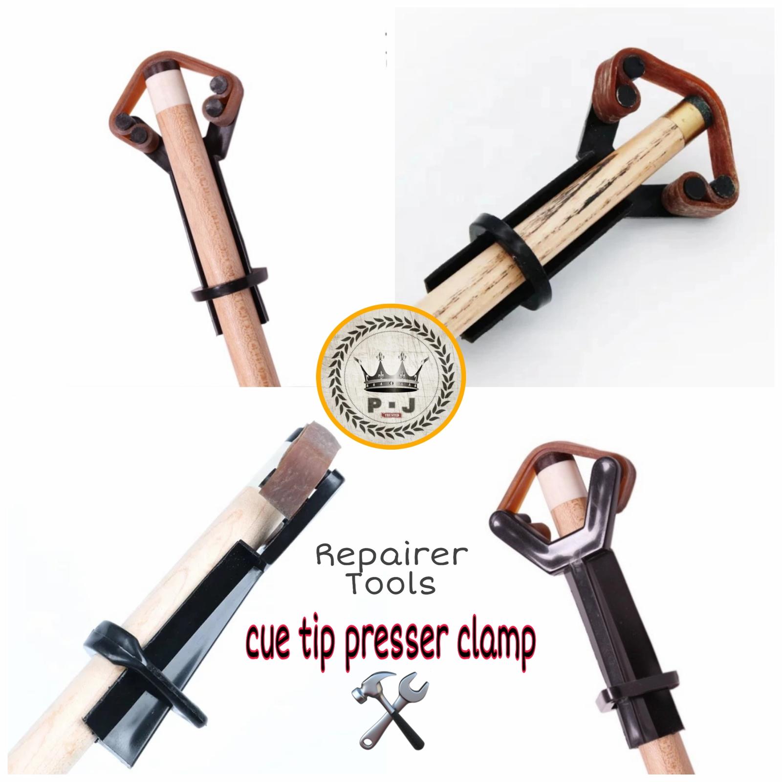 PJ - Alat Reparasi Stick Billiard | Penjepit Cue - Tip Presser Clamp