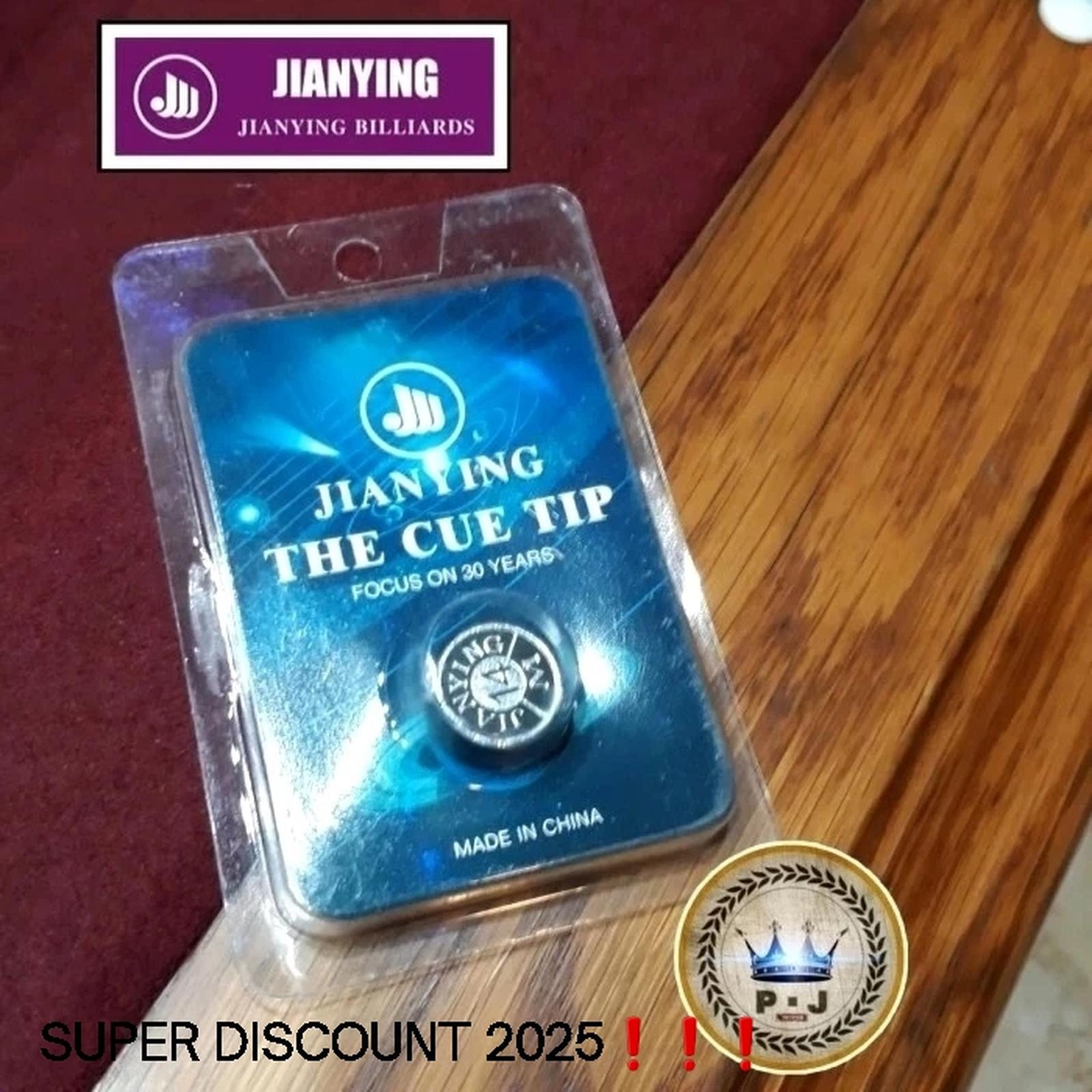 PJ - Billiard Cue Tip | Jianying - Black Leather