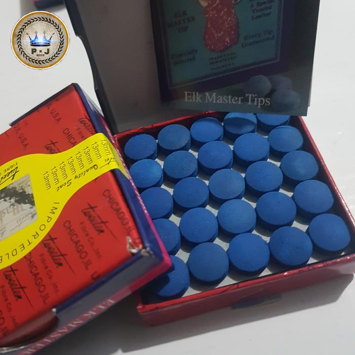 PJ - Billiard Cue Tip | Elk Master | Box - 50Pcs - 12mm