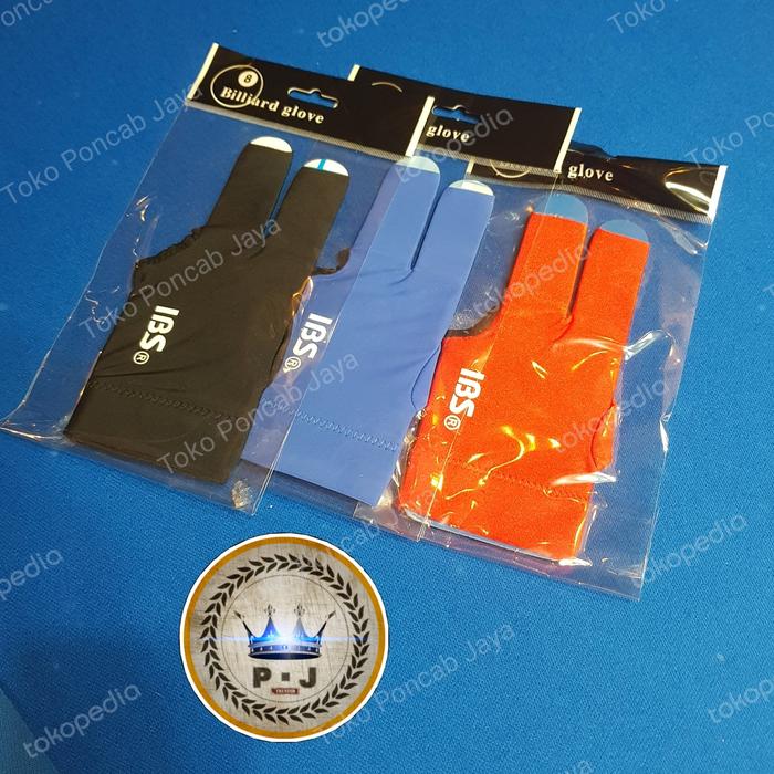 PJ︎ - Sarung Tangan | Billiard Snooker Glove︎ - IBS | Nylon - Hitam